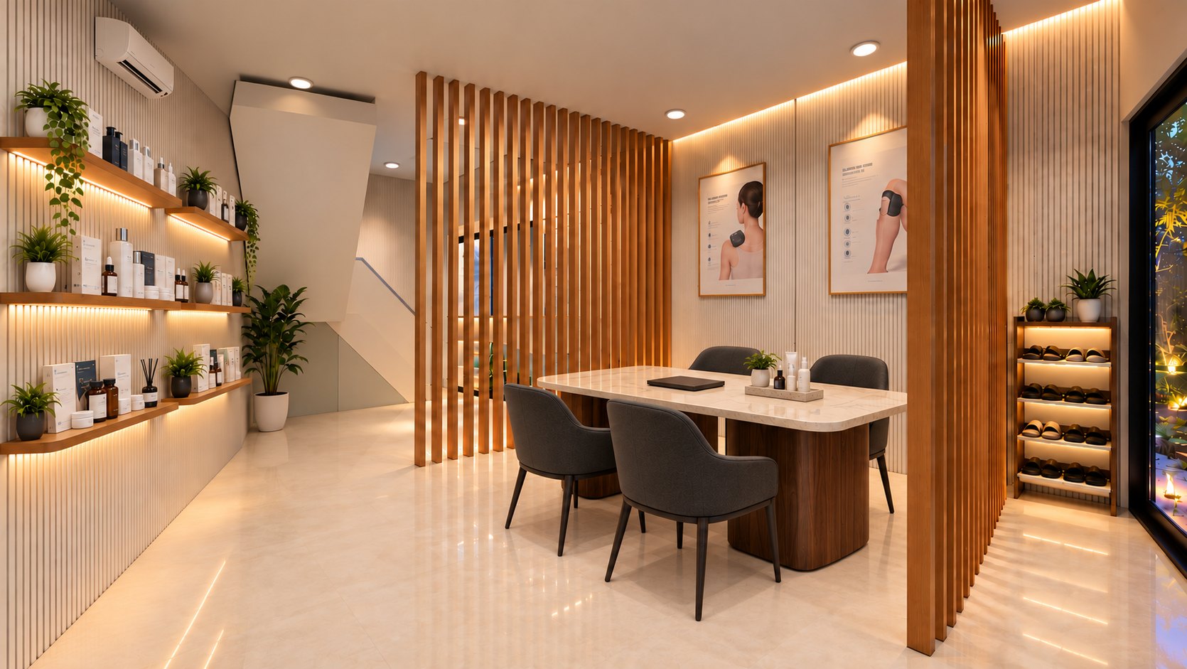 Desain interior showroom OLN